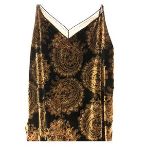 NWOT Large Crushed  Velvet Free People Tank